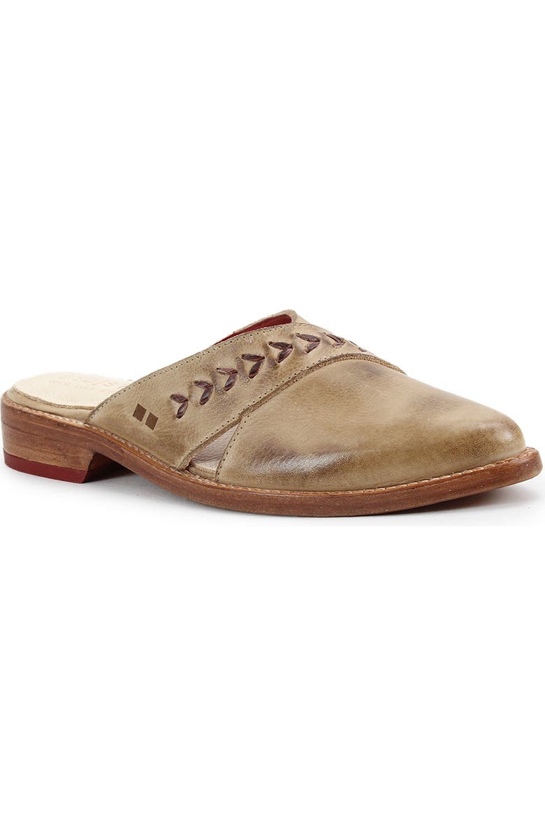 Bed Stu Jockey Pointed-Toe Mule, Main, color, Oats Almond Rustic