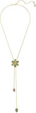 Swarovski Idyllia Floral Charm Lariat Necklace