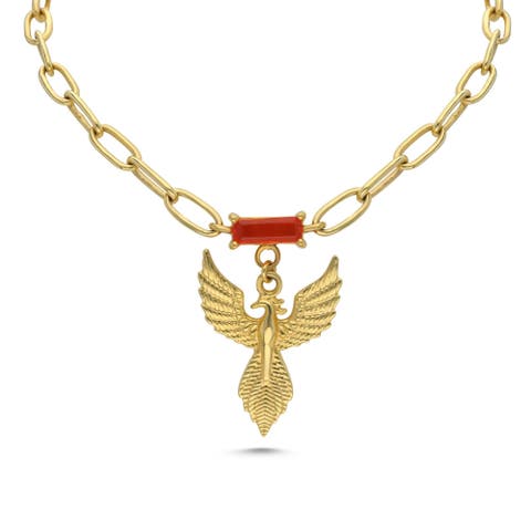 18k Gold Vermeil Phoenix Firekeeper Necklace