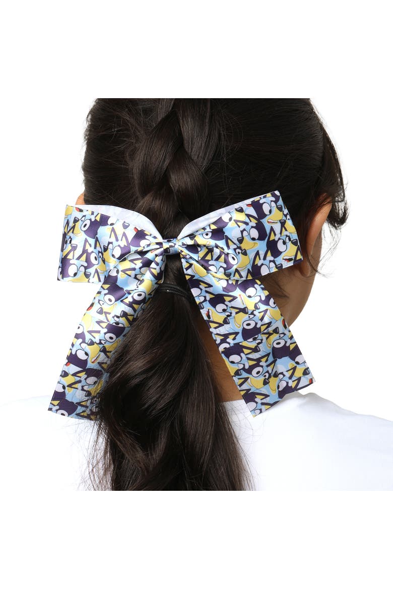 Hair Bow Barrette Clip Official License, Large Bow Clip for Hair, Alternate, color, Blue