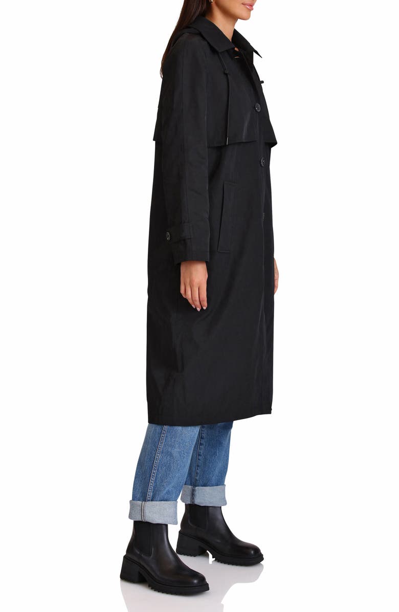 Avec Les Filles Relaxed Longline Water Resistant Raincoat, Alternate, color,