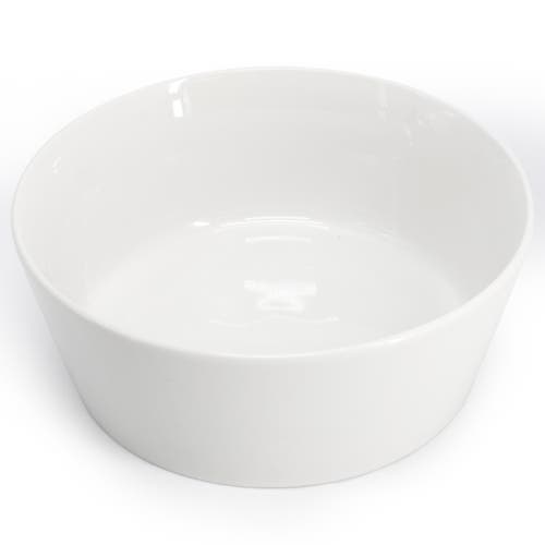 Gibson Home 2 Piece 6.75 Inch Round Fine Ceramic Side Bowl Sets In White