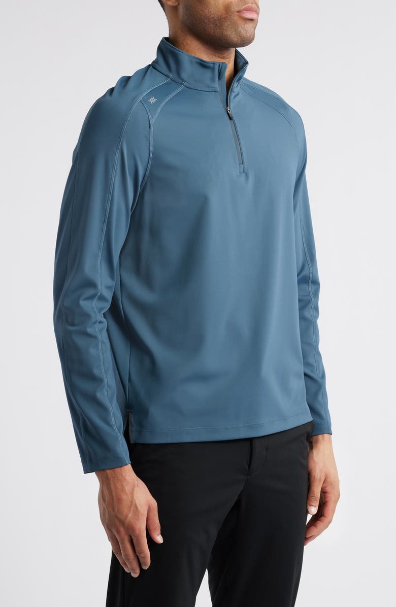 Rhone Rise Quarter Zip Pullover, Alternate, color, Dark Teal