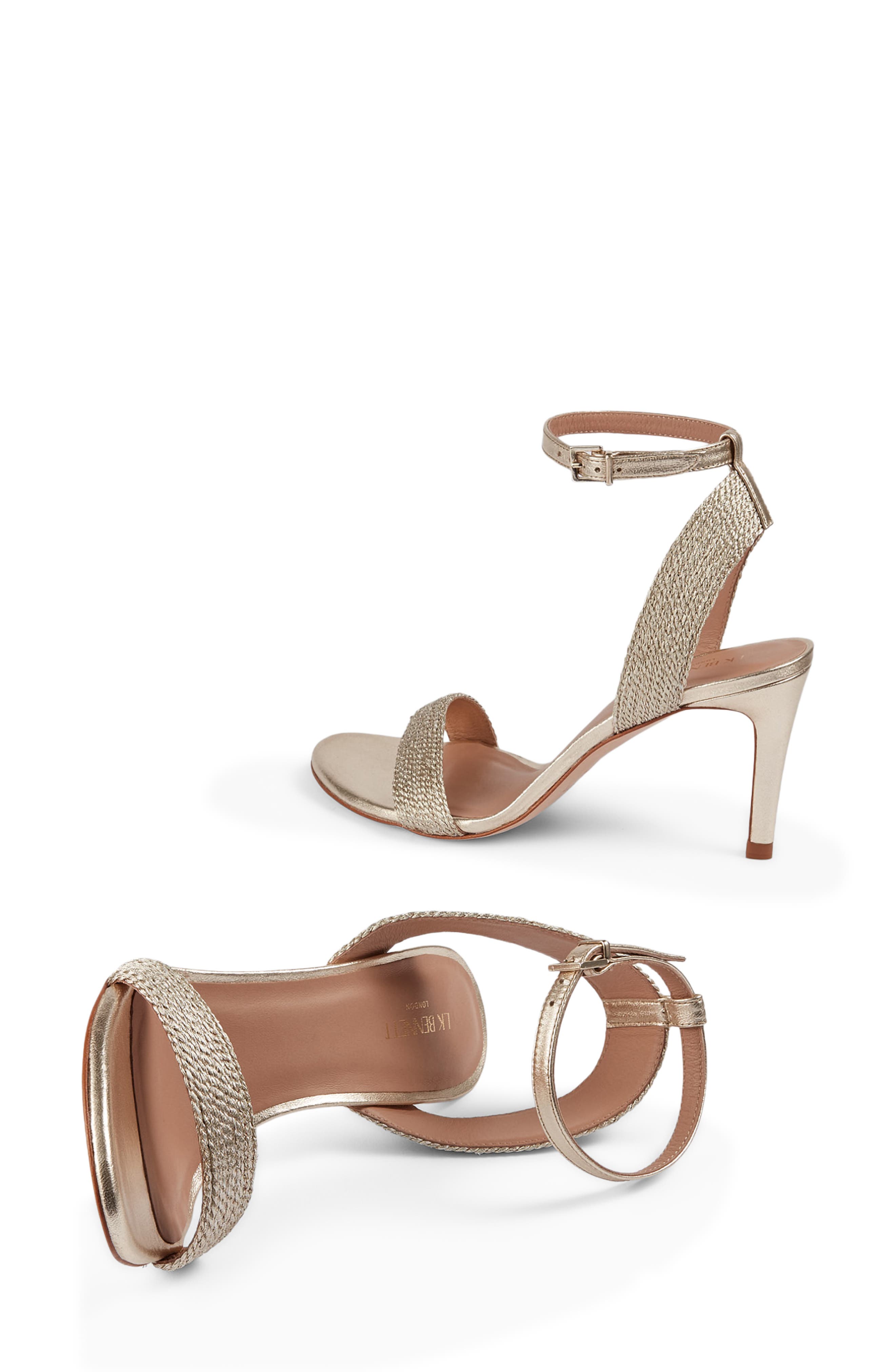 LK Bennett Ivette Metallic Sandal, Alternate, color, Gold