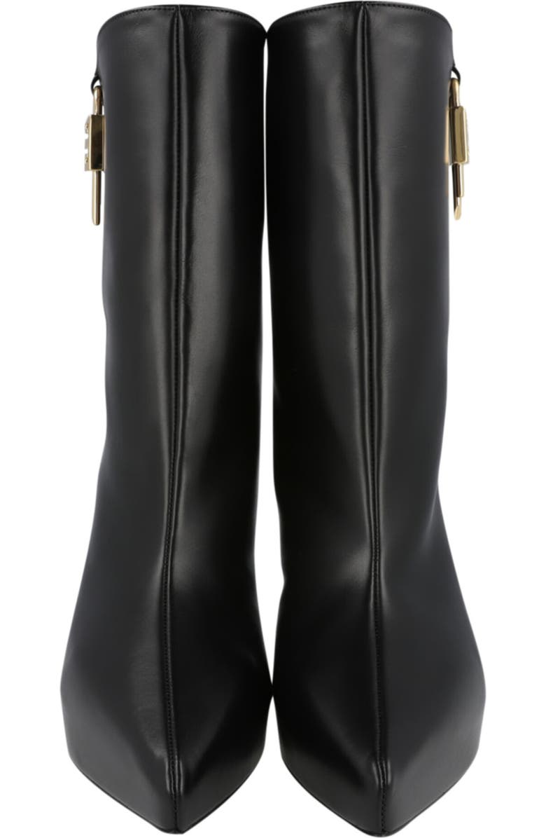 Givenchy G-Lock Leather Wedge Boot, Alternate, color, Black