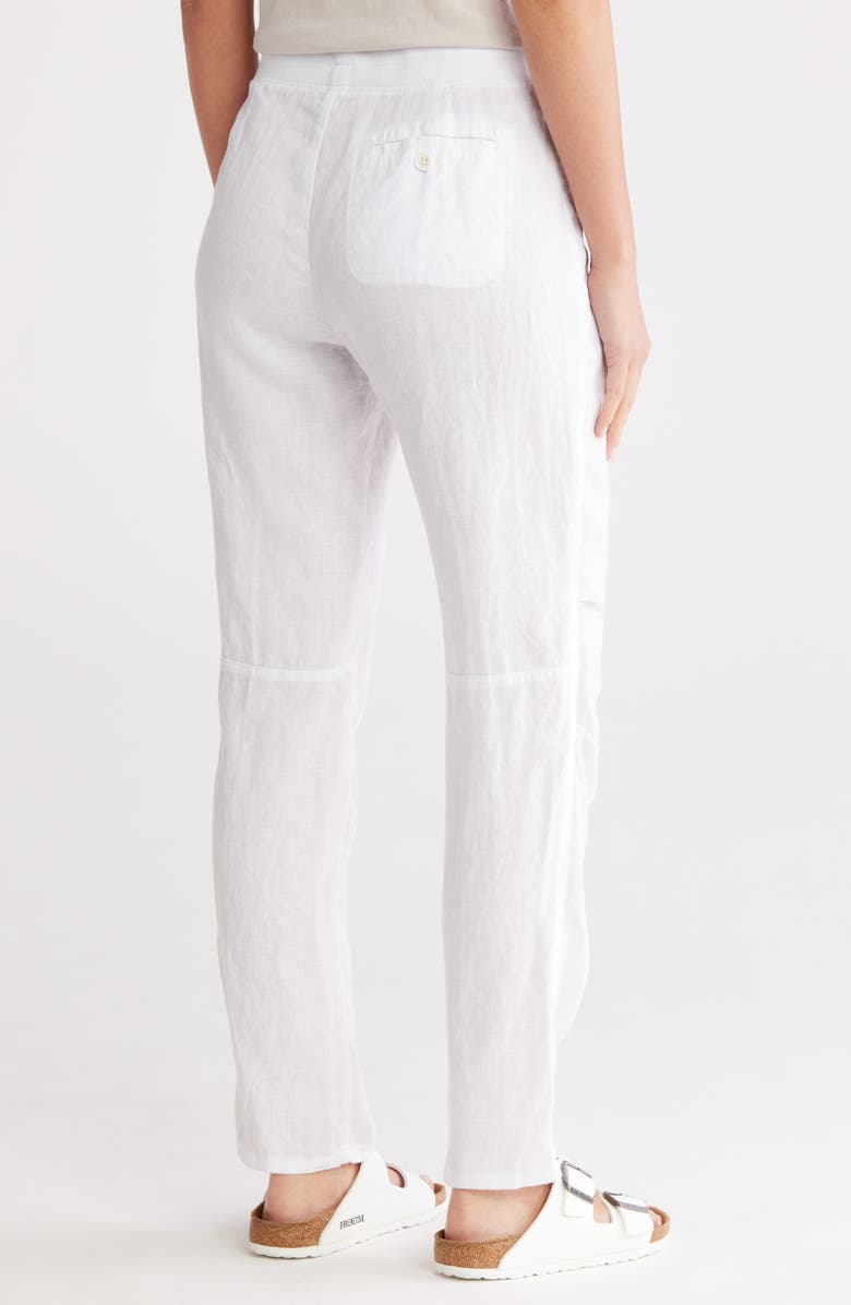 James Perse Linen Utility Pants, Alternate, color, White