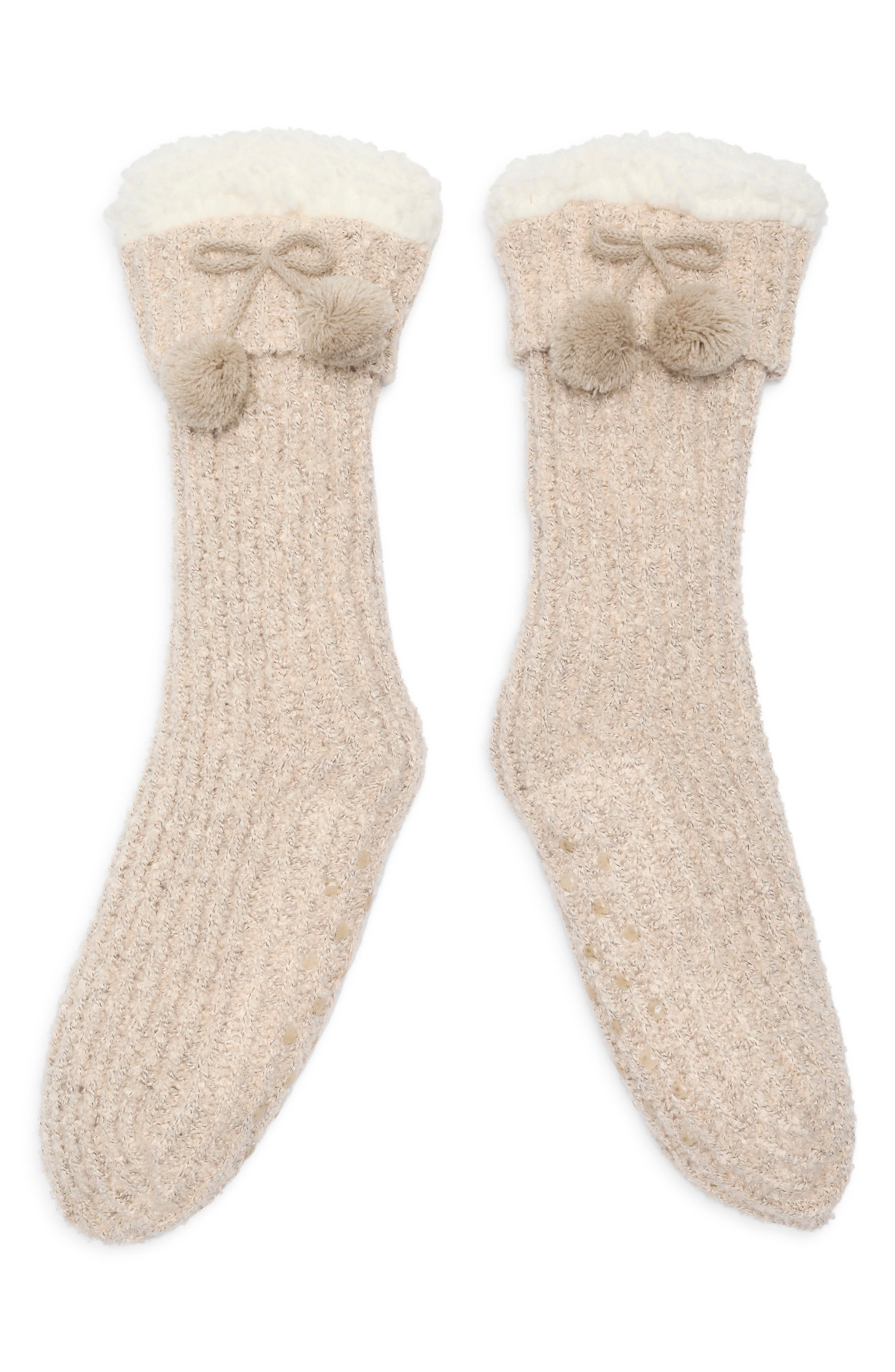 Honeydew Cuddle Pom Slipper Socks