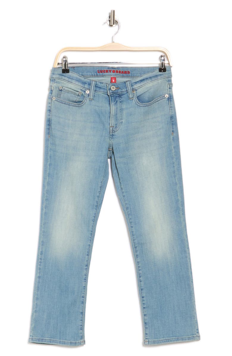 Lucky Brand Sweet Crop Straight Leg Jeans, Alternate, color, Heat Wave