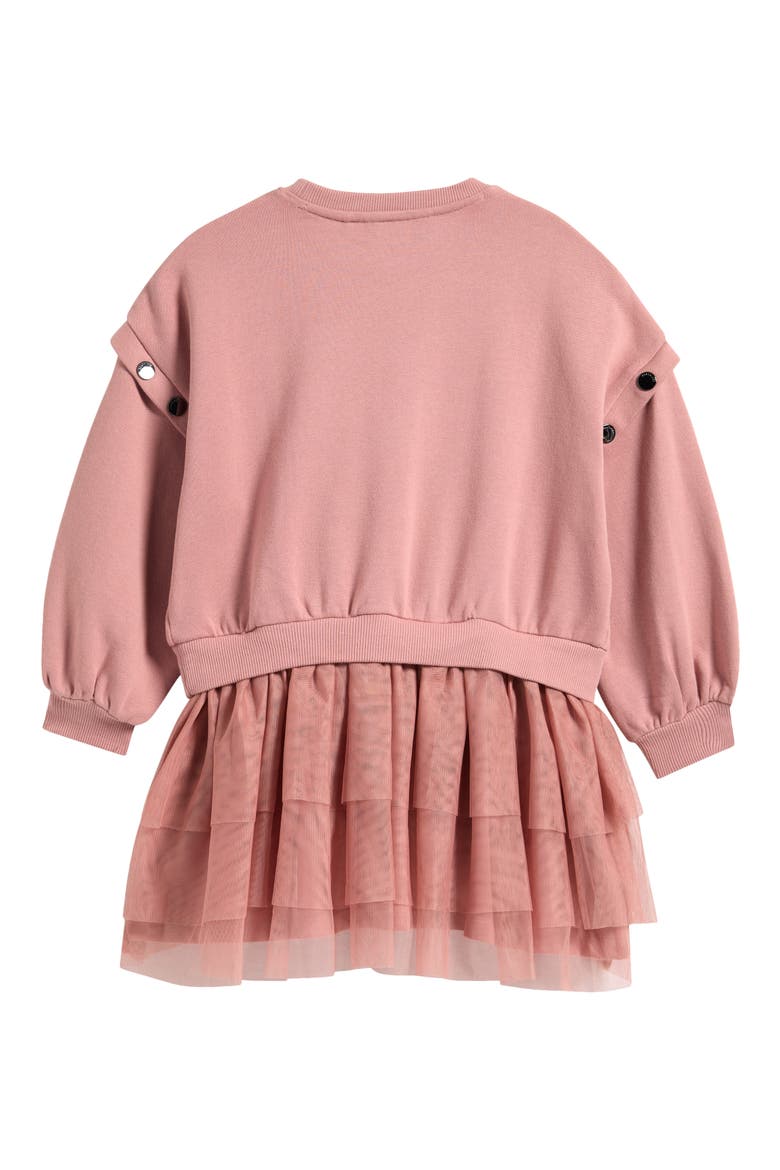 Kids' Amphia Long Sleeve Twofer Dress, Alternate, color, PINK