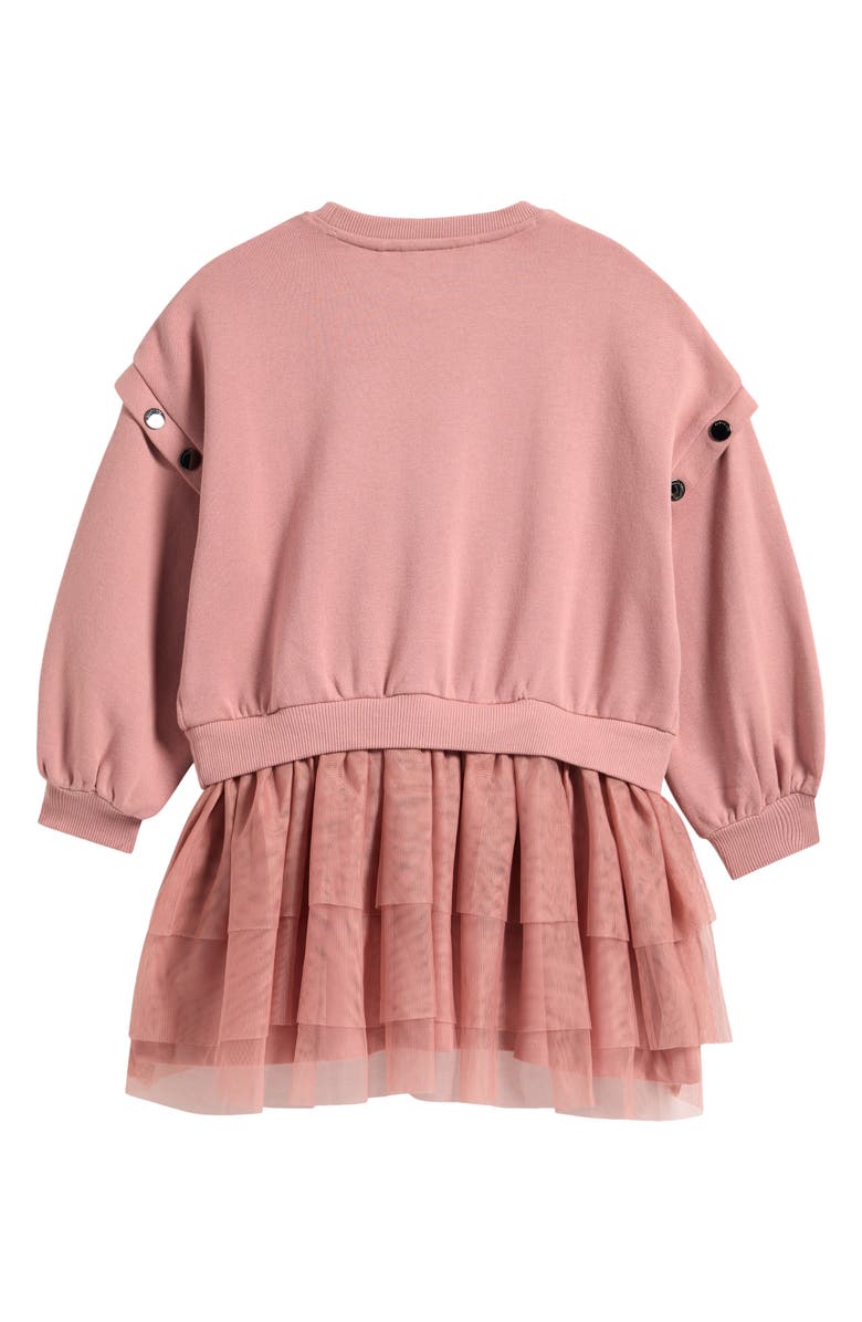 smALLSAINTS by ALLSAINTS Kids' Amphia Long Sleeve Twofer Dress, Alternate, color, Pink