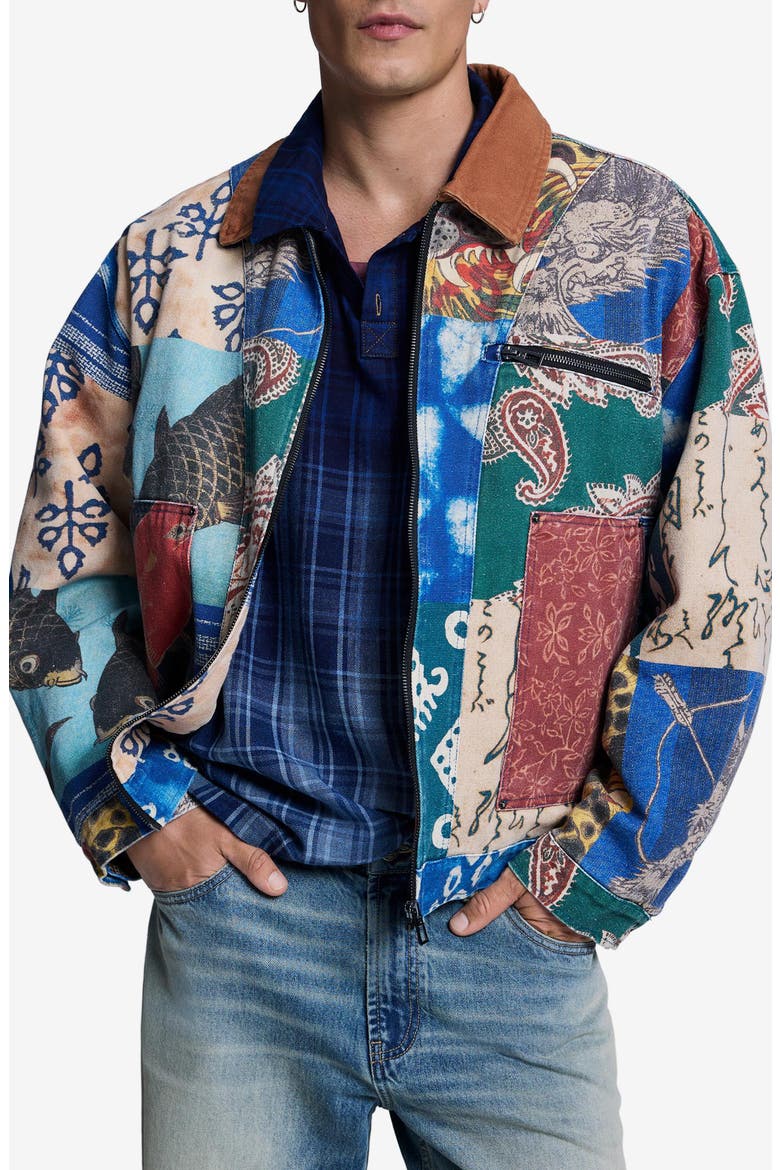 Archival Patchwork Jacket, Main, color, OFF WHITE