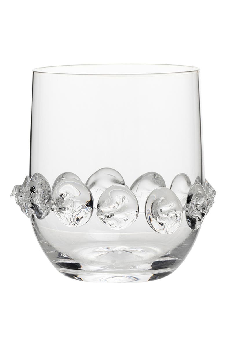 Juliska Heritage Set of 4 Assorted Stemless Wine Glasses, Alternate, color, Clear