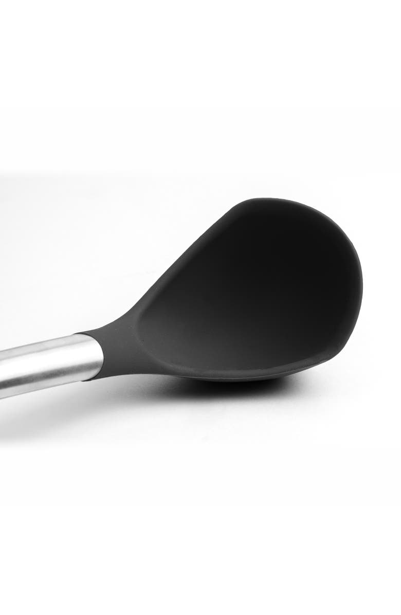 CUISIPRO Silicone & Stainless Steel 12.25-Inch Ladle, Alternate, color, Black