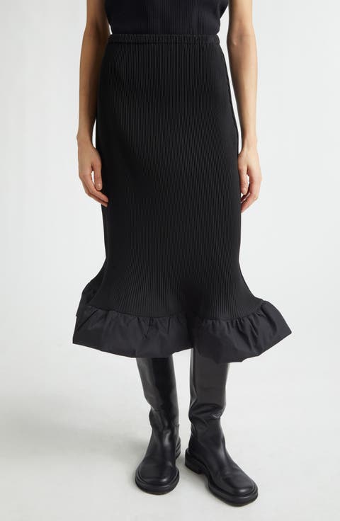 Puffle Ripple Midi Skirt