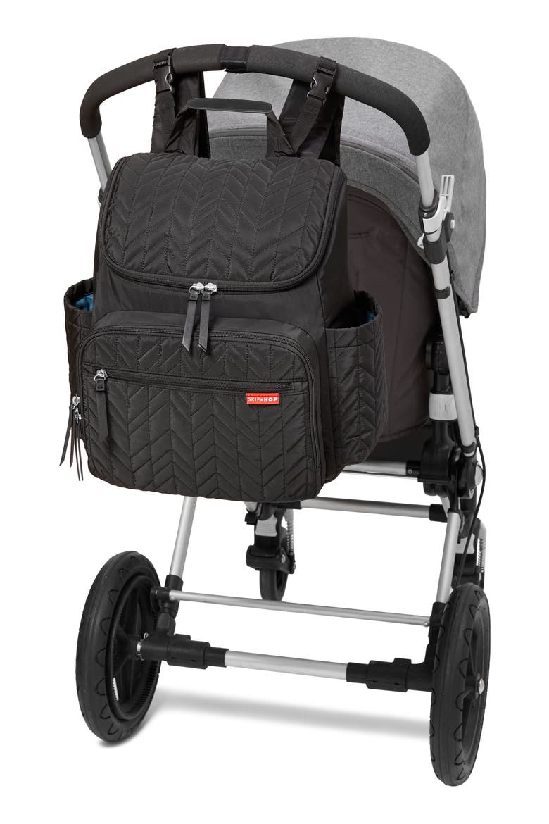 'Forma' Diaper Backpack, Alternate, color, JET BLACK