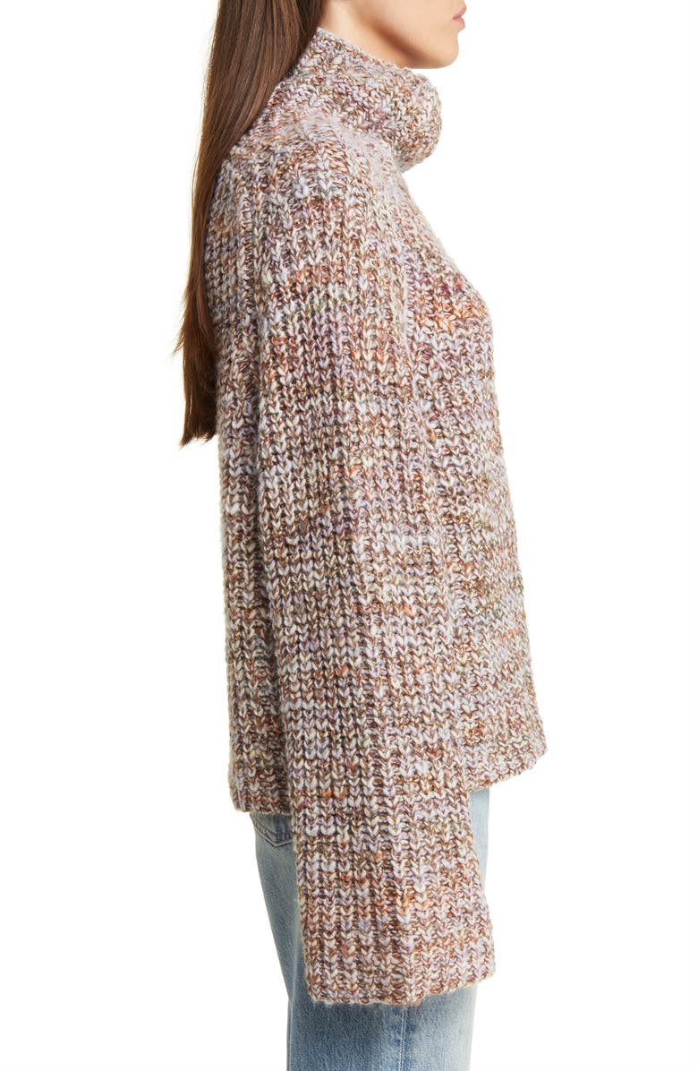 rag & bone Daphne Marled Funnel Neck Sweater, Alternate, color, 