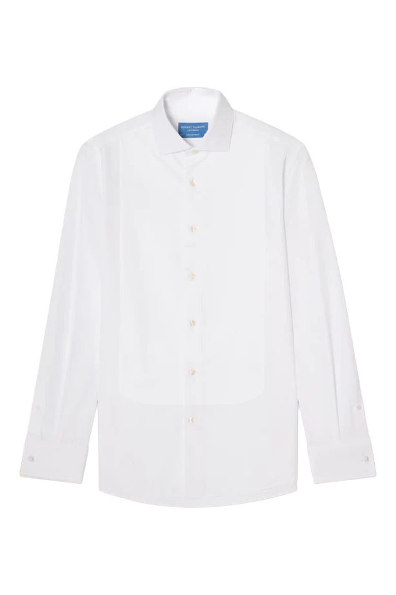 Reynolds Pique Bib Formal Shirt in Contemporary Fit, Alternate, color, White