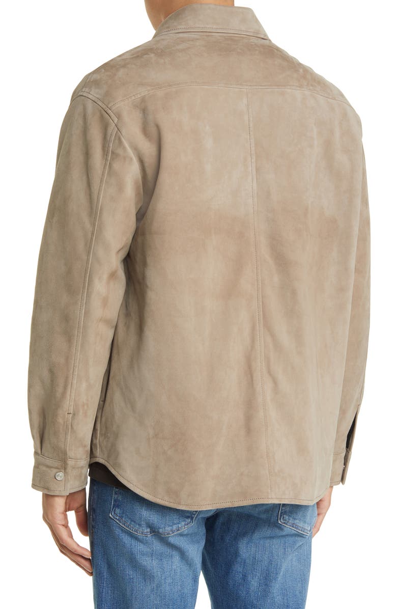 FRAME Suede Shirt Jacket, Alternate, color, 