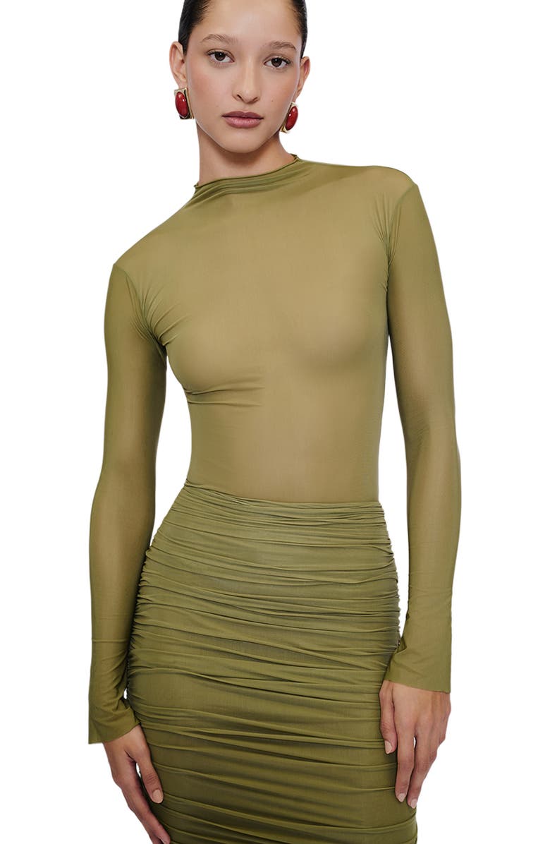 MAYGEL CORONEL Dasos Skirt, Alternate, color, Kale