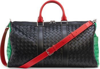 Medium Classic Intrecciato Colorblock Duffle Bag