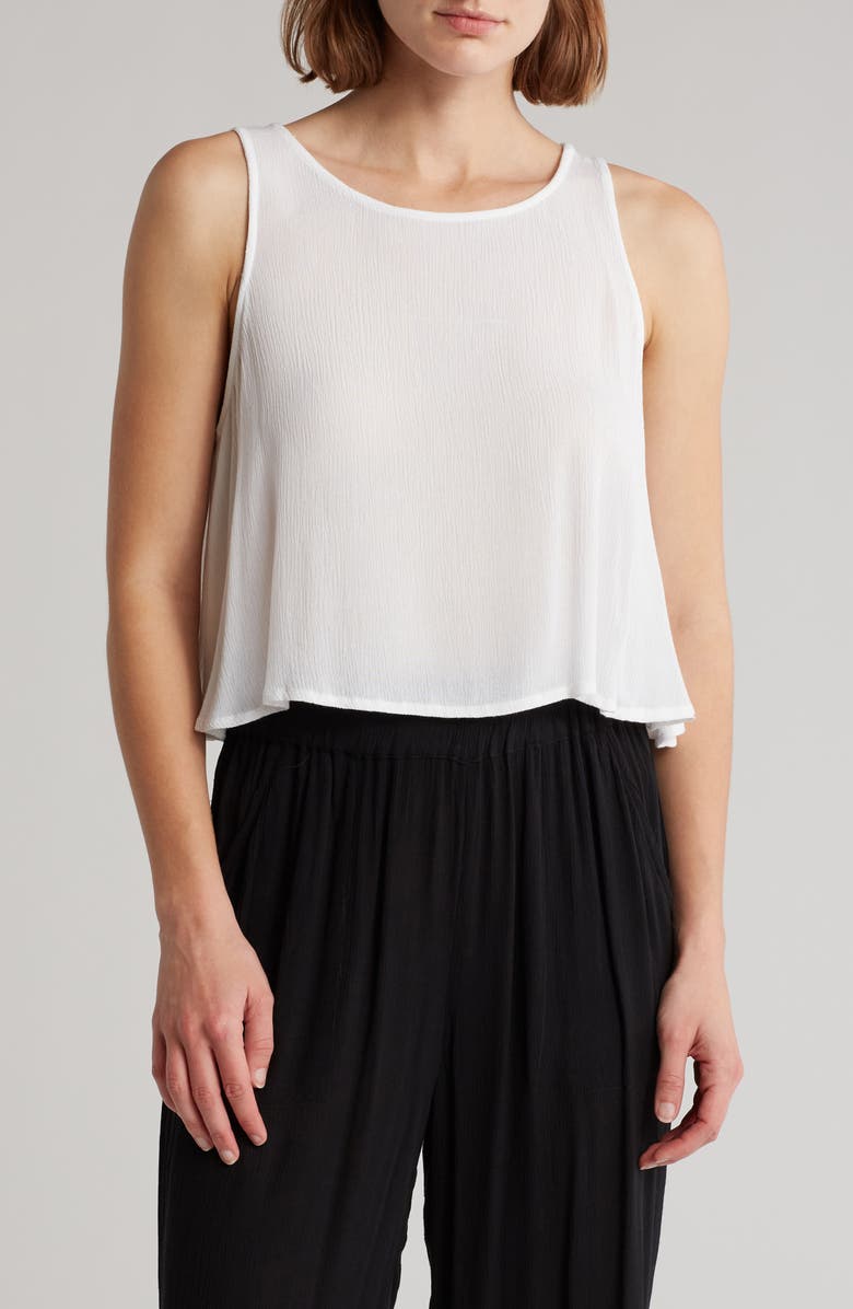 Elan Gauze Cover-Up Tank, Main, color, 