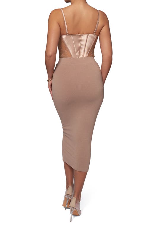 Jluxlabel Incomparable Lace Inset Satin Bodysuit