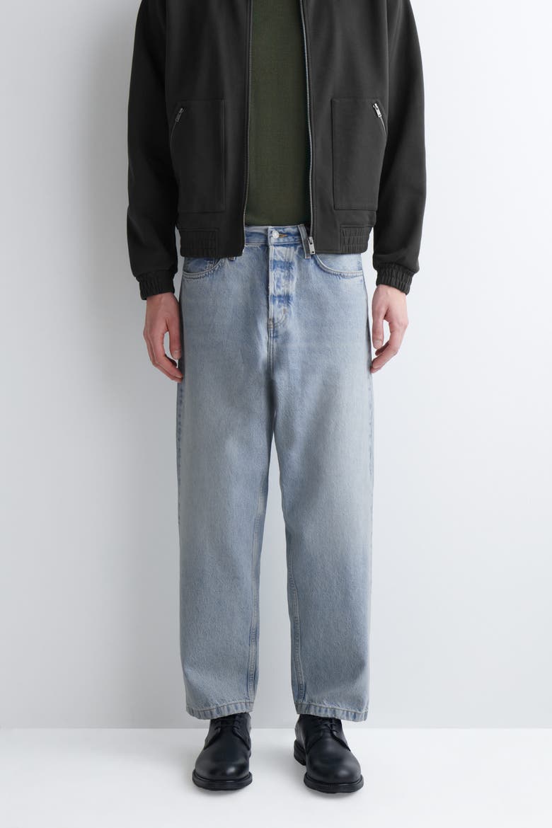 Dome Relaxed-Fit Straight-Leg Jeans, Alternate, color, BRIGHT BLUE