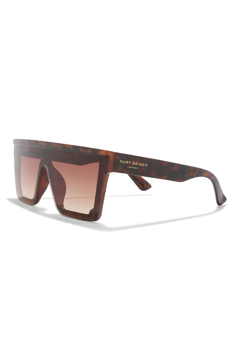99mm Flat Top Sunglasses, Alternate, color, CLASSIC HAVANA
