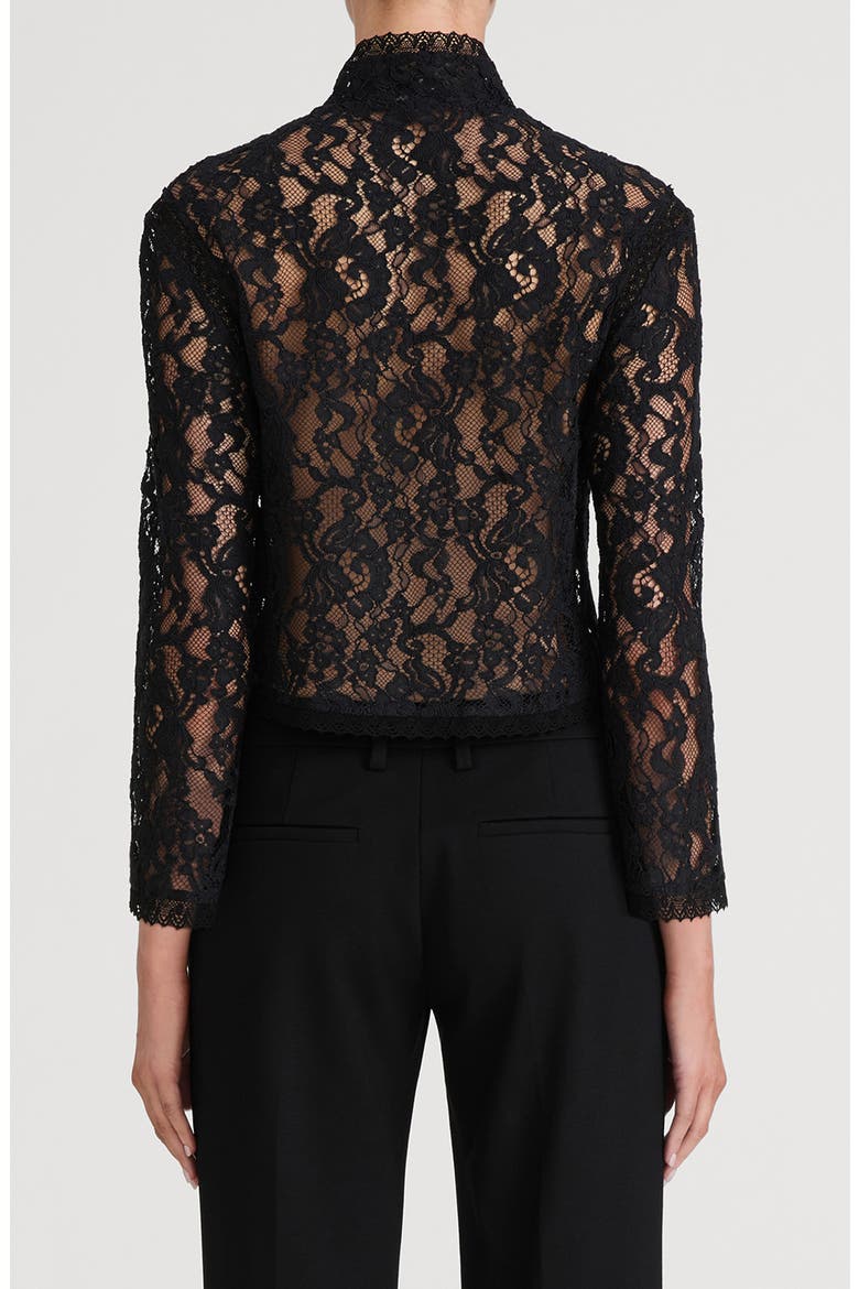 The Lace Salon Top, Alternate, color, BLACK