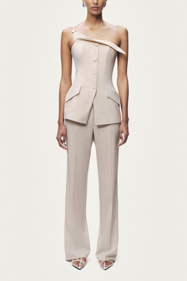 Straight Leg Trousers, Alternate, color, Ivory