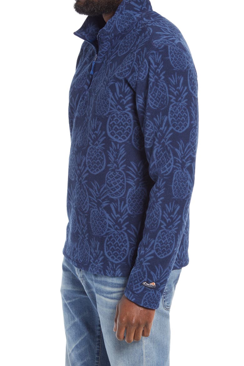 Pine By Me Fleece Quarter Zip Pullover, Alternate, color, DARK BLUE