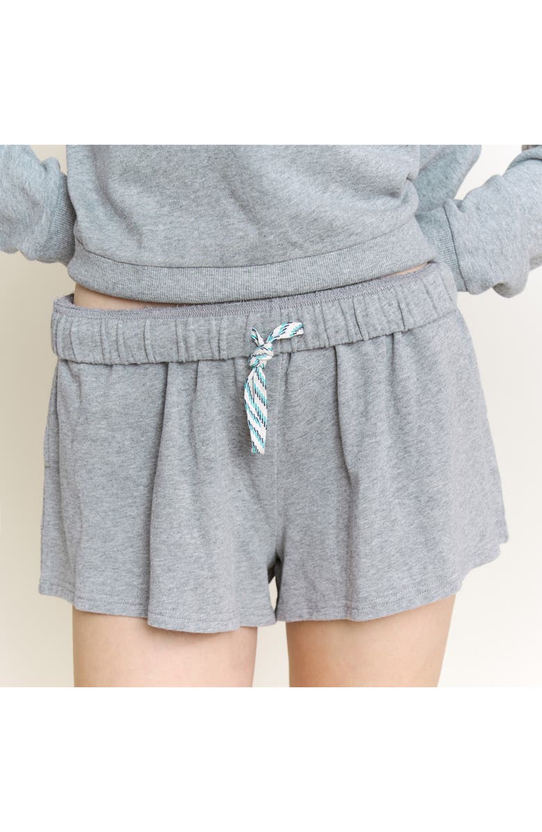 Honeydew Weekend Club Short Pajamas, Alternate, color, Heather Grey