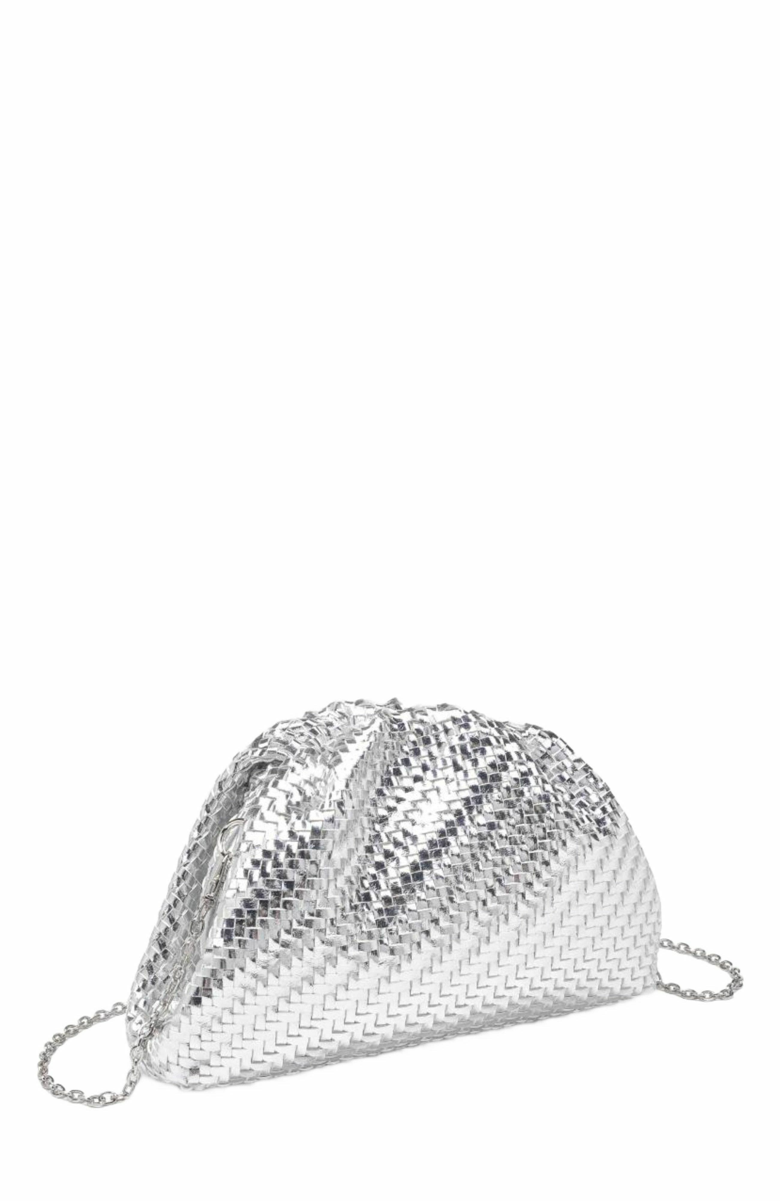 Serena Crossbody Bag, Alternate, color, Silver