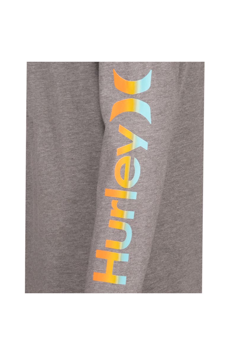 Hurley Kids' O and O Gradient Logo Pullover Hoodie, Alternate, color,