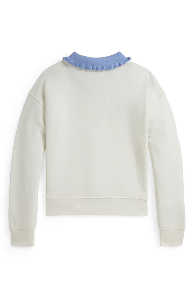Polo Ralph Lauren Kids' Contrast Collar Sweatshirt, Alternate, color, 