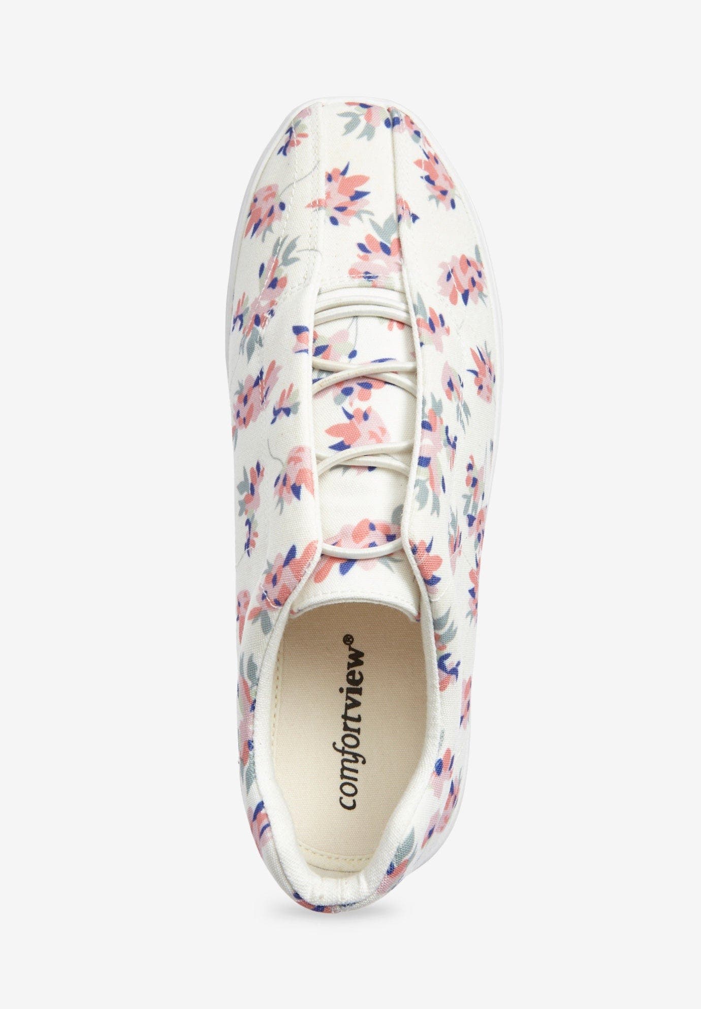 The Bungee Slip On Sneaker, Alternate, color, WHITE FLORAL