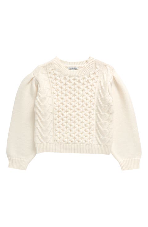 Kids' Pleat Sleeve Sweater (Little Kid & Big Kid)