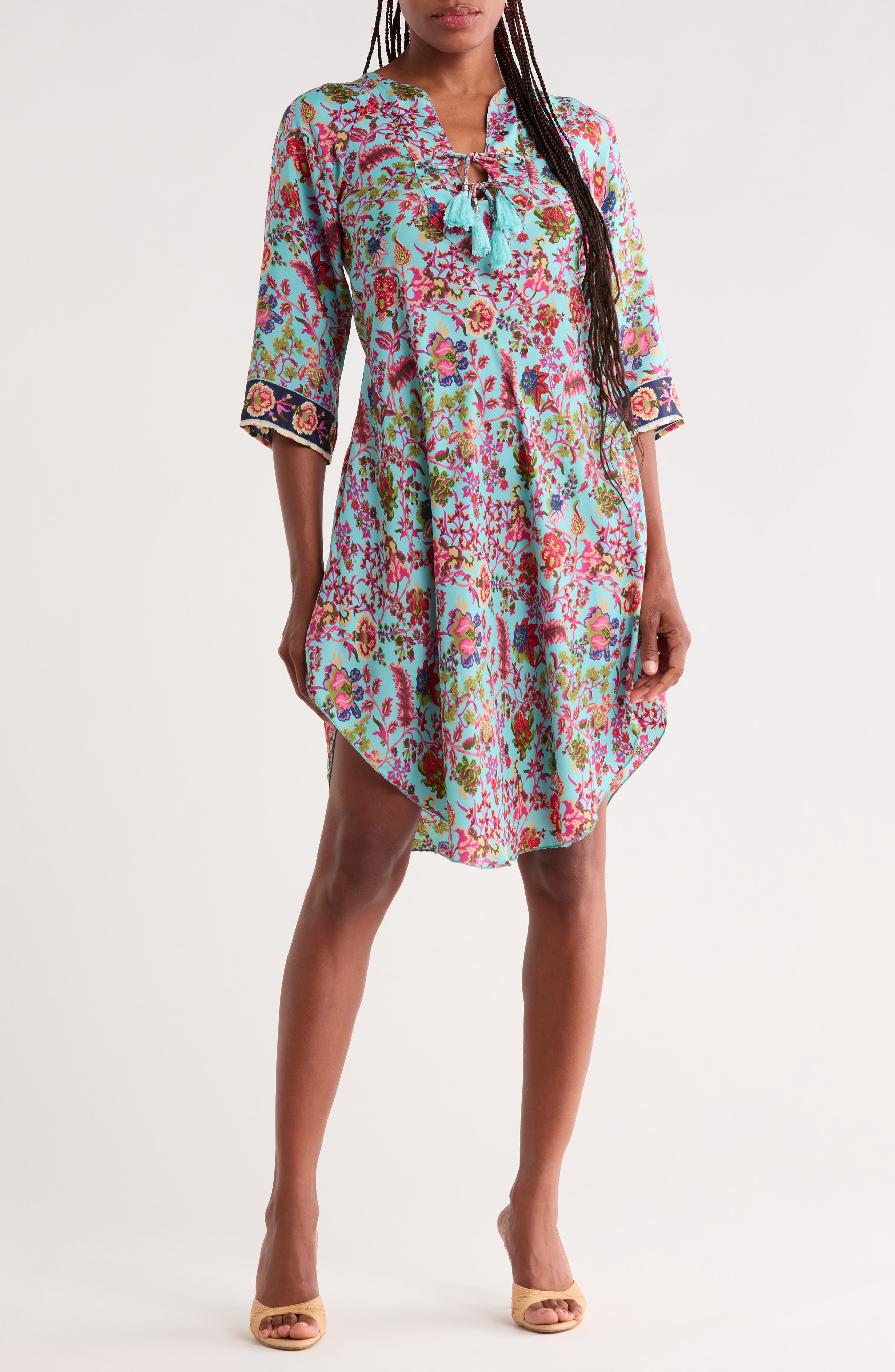 U-Hem Print Dress