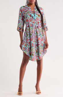 U-Hem Print Dress