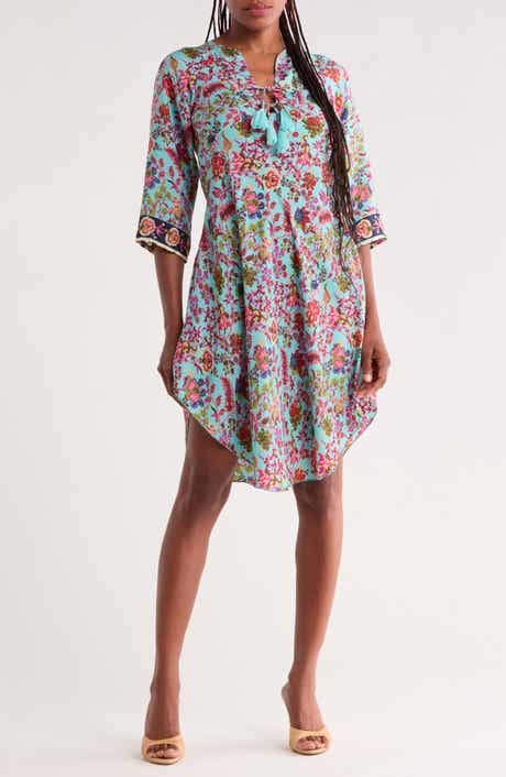 U-Hem Print Dress