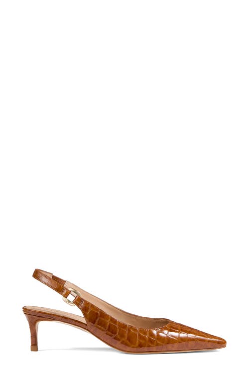 Lk Bennett Lettie Oloid Pointed Toe Slingback Pump In Brown