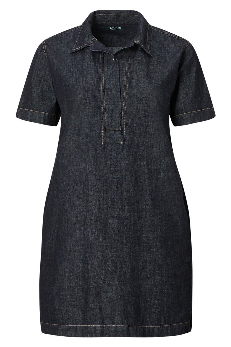 Denim Shift Dress, Alternate, color, JONES ST
