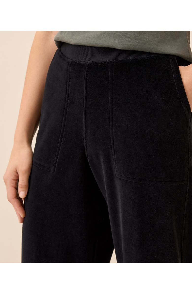 Pact Organic Cotton Pure Velour Relaxed Sweatpant, Alternate, color, Black