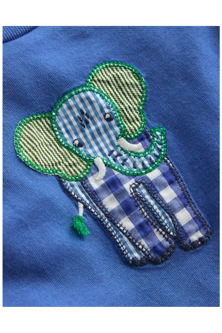 Logo Patch T-Shirt, Alternate, color, BLUE ELEPHANT PATCHWORK