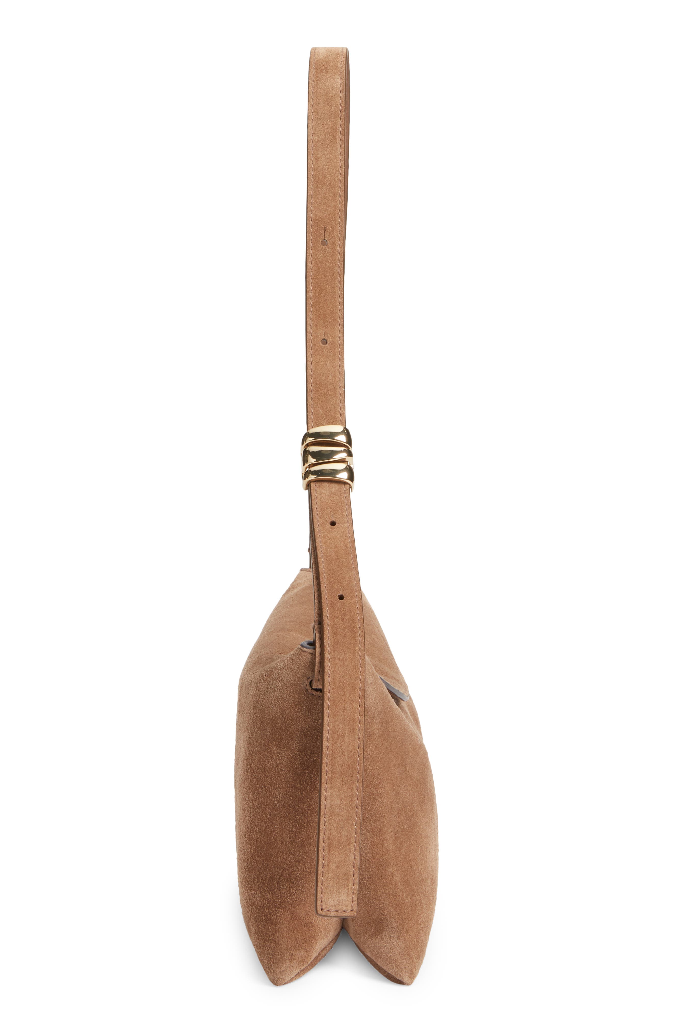 Madewell The Date Night Suede Shoulder Bag, Alternate, color, 