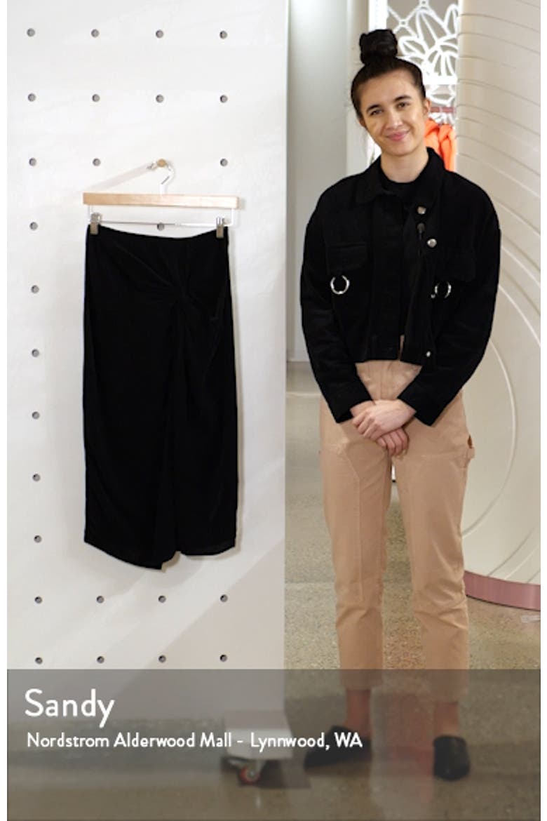 Twist Front Cupro Skirt video