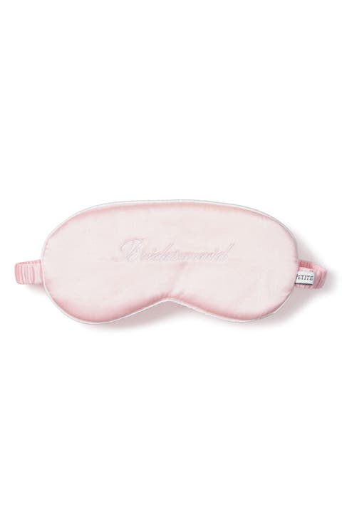 Bridesmaid Embroidered Silk Sleep Mask