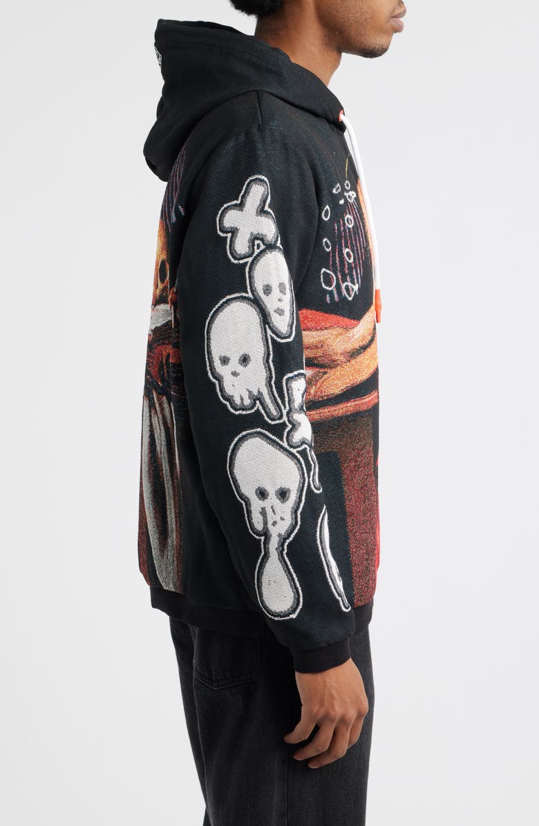 VERYRARE Saint Jerome Writing Hoodie, Alternate, color, Black