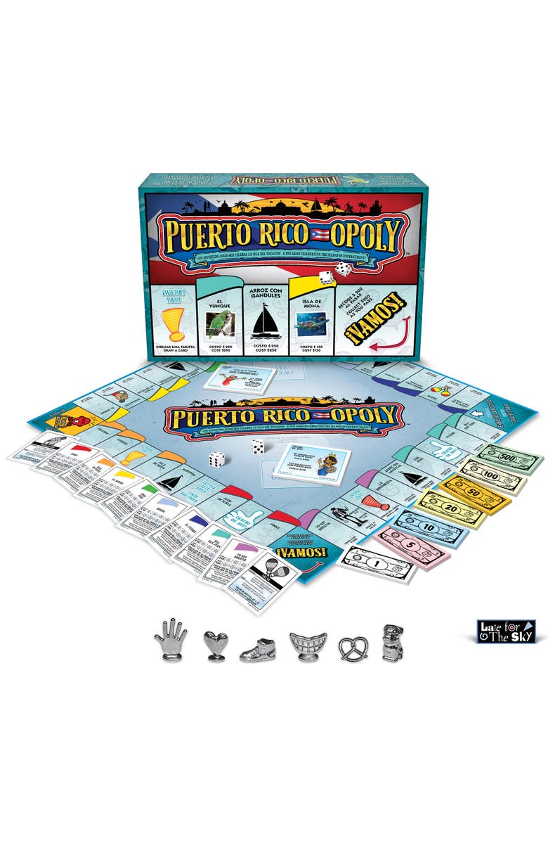 Late for the Sky Puerto Ricoopoly Monopoly Board Game, Alternate, color,