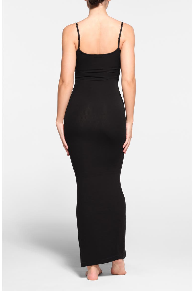 Soft Lounge Long Slipdress, Alternate, color, ONYX